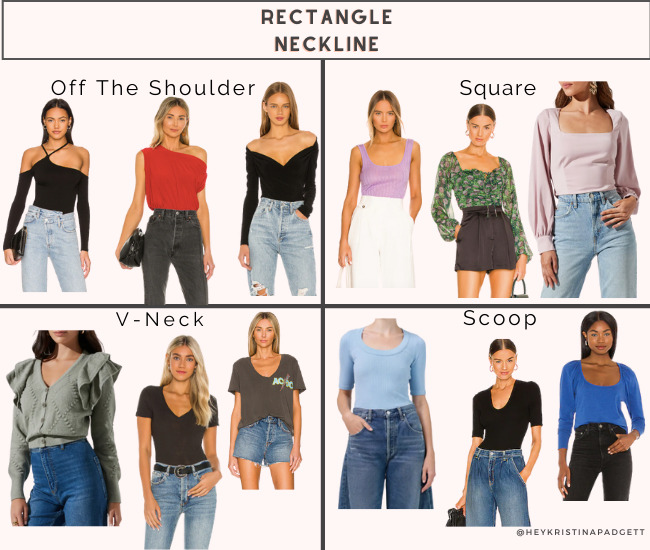 rectangle neckline