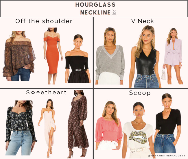 hourglass necklines