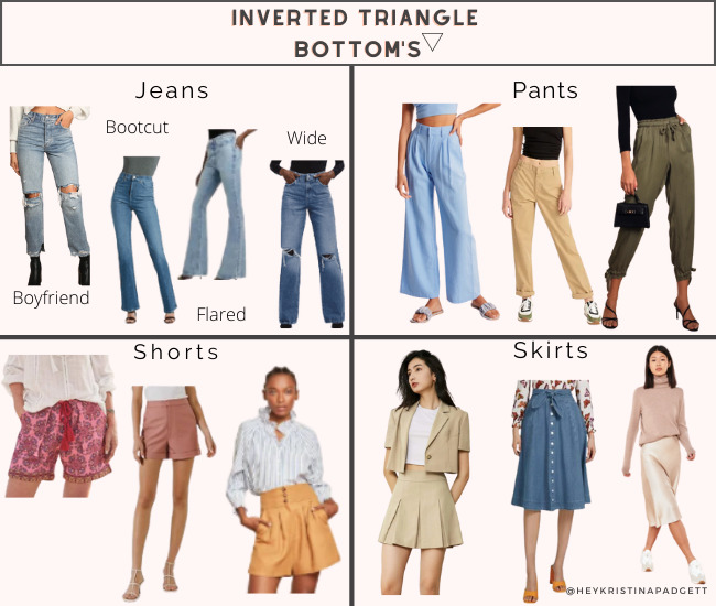 inverted triangle bottoms