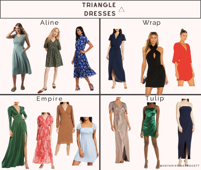 triangle dresses