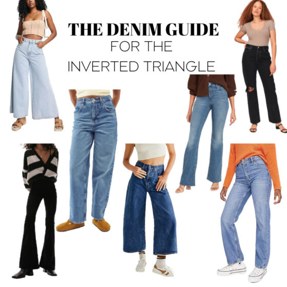 Denim Guide: The Inverted Triangle – Hey Kristina Padgett